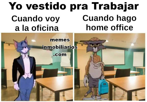 Cuando trabajo en la oficina // Cuando hago home Office